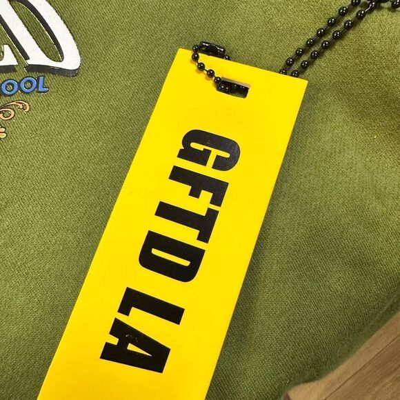 NWT GFTD LA Unisex Olive Green Men's Gifted Mystery School Graphic Hoodie Size M - Picture 9 of 10